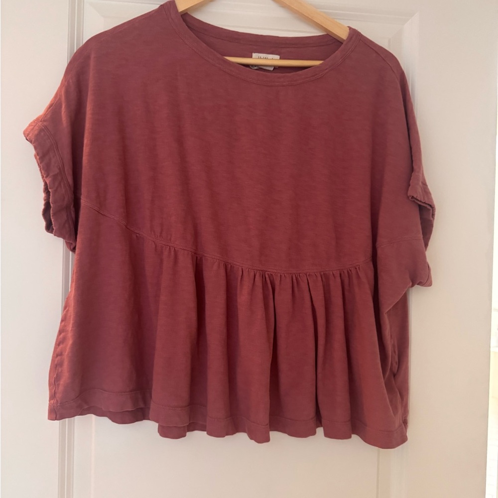 Chic Rust Short Sleeve Top